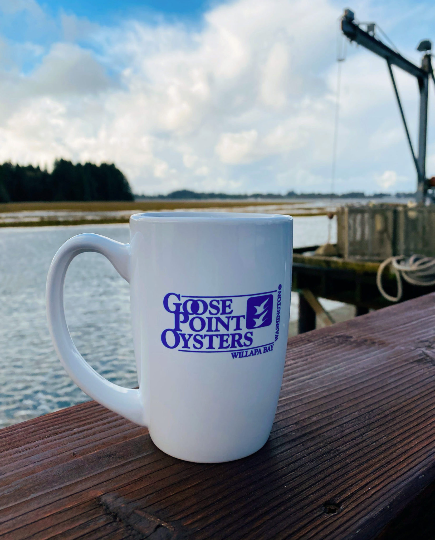 Goose Point Coffee Cup Goose Point Shellfish Farm & Oystery