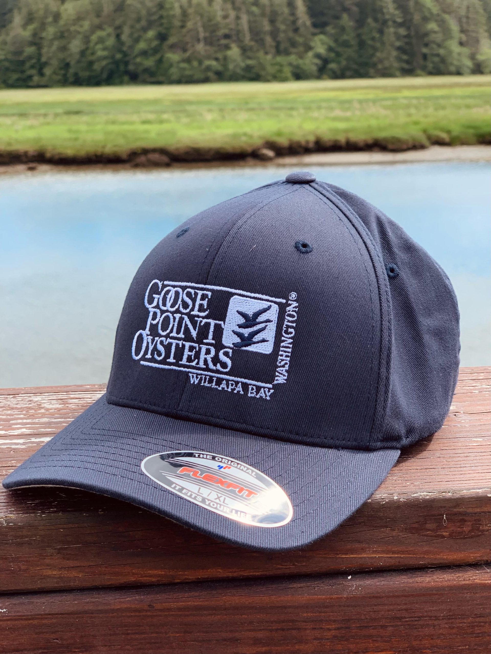 Goose Point Oysters Flex Fit Hat